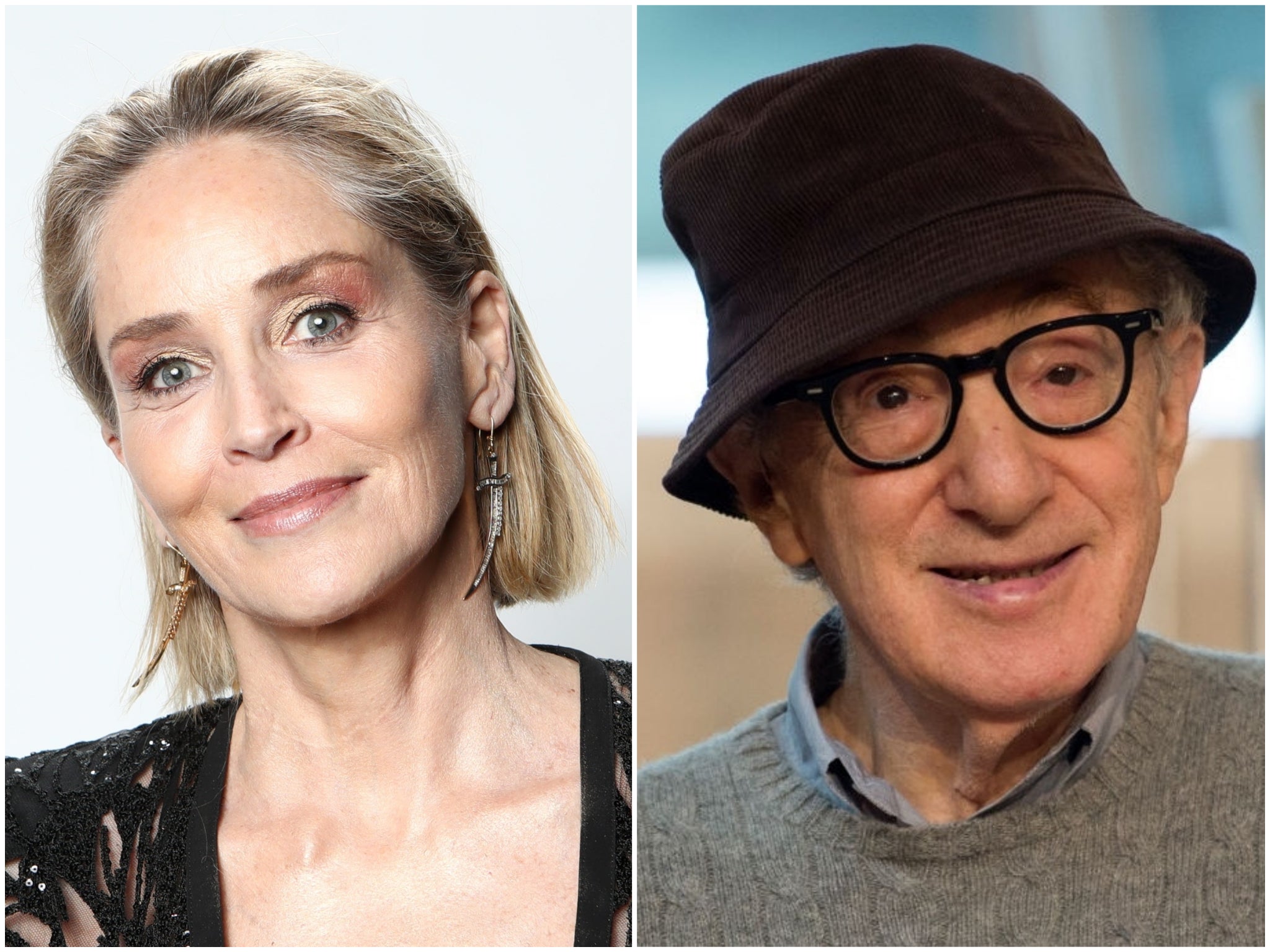 Sharon Stone and Woody Allen
