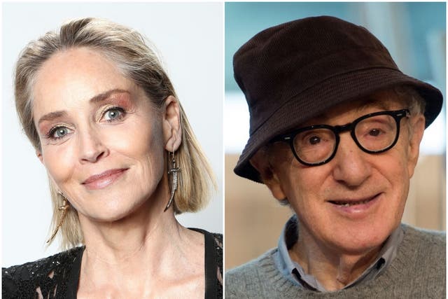 Sharon Stone and Woody Allen