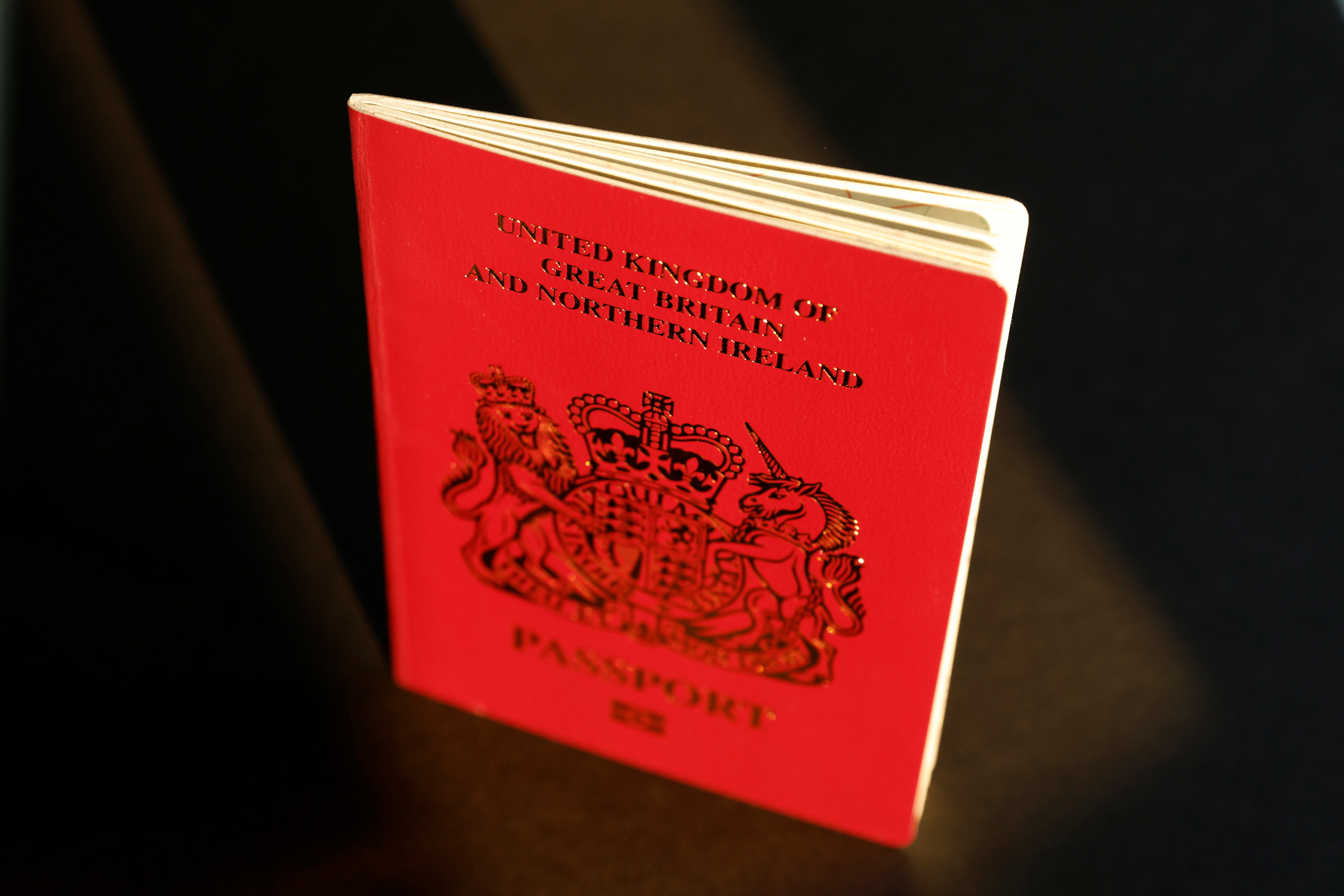 <p>File image: A British National Overseas passport (BNO) is pictured in Hong Kong</p>
