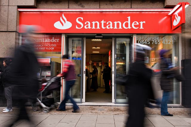 <p>Santander says branch transactions fell by a third over the two years before the pandemic and halved again in 2020</p>