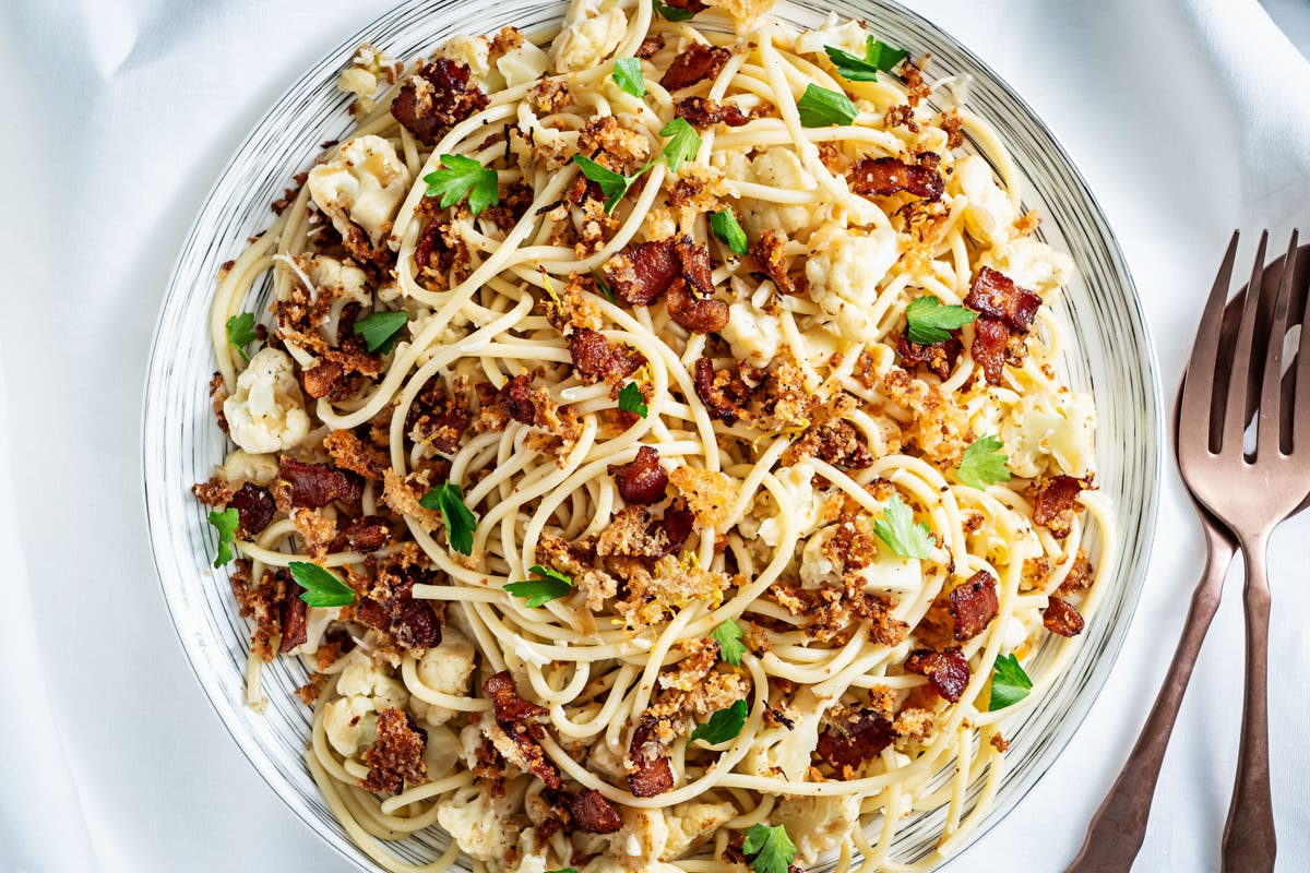 A quick and easy pasta dish to use up your leftovers