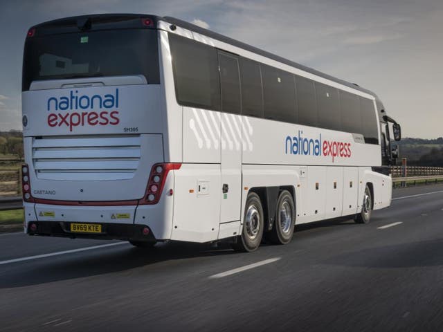 <p>On the road: National Express and its rival Megabus resume services on 29 March 2021</p>