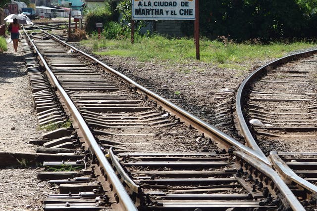 Which way now? A railway junction in Cuba