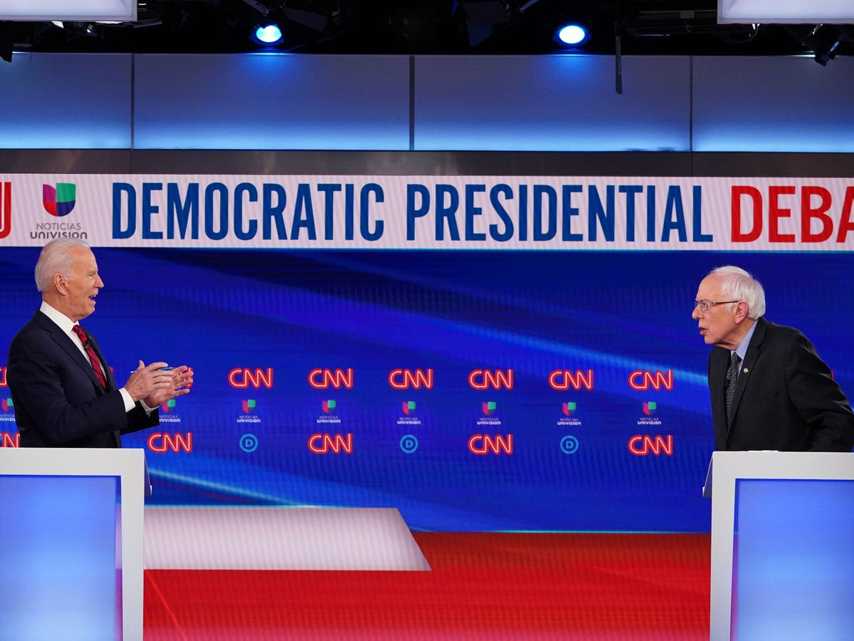 Bernie Sanders congratulates Joe Biden for shedding his moderate past