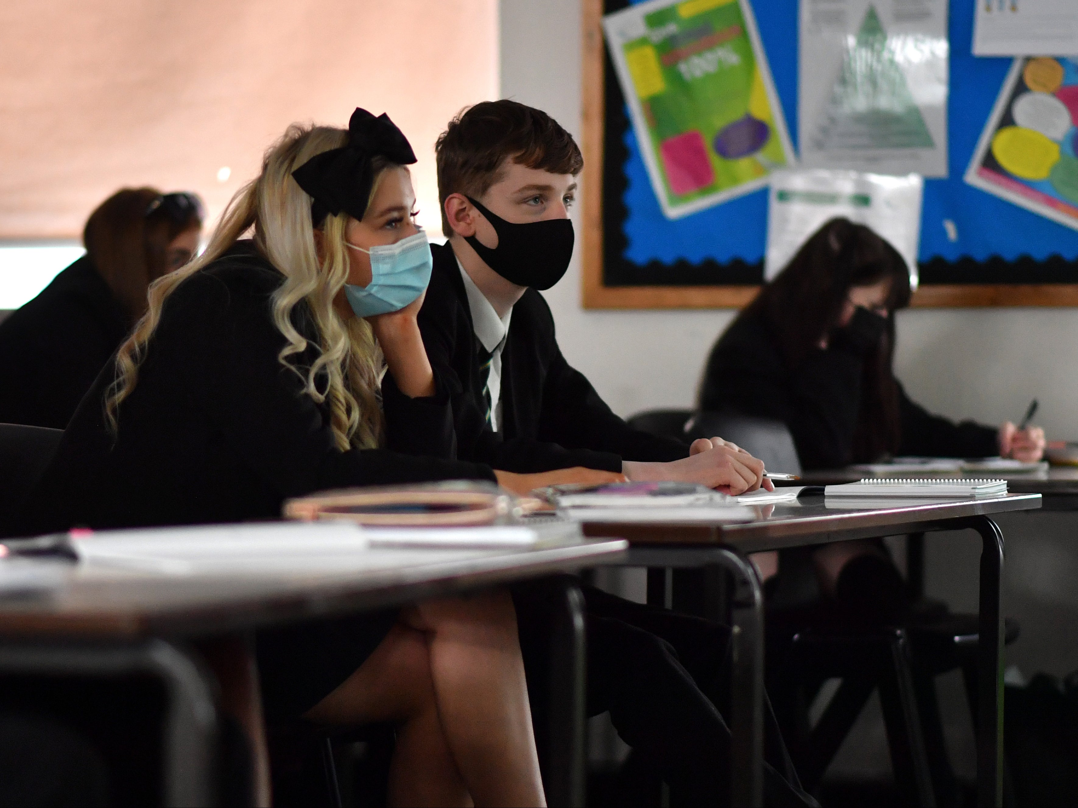 In May, the government scrapped guidance telling secondary school pupils in England to wear face masks in classrooms
