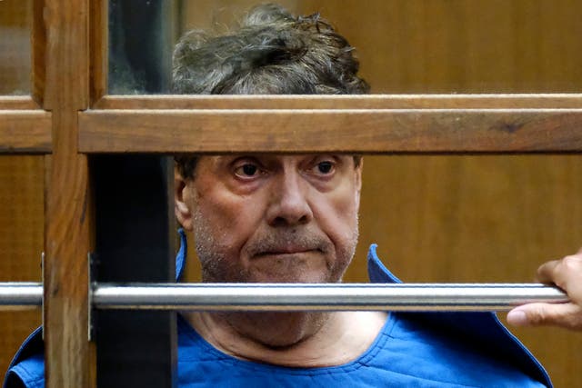 <p>In this July 1, 2019, file photo, Dr. George Tyndall listens during his arraignment at Los Angeles Superior court in Los Angeles.</p>