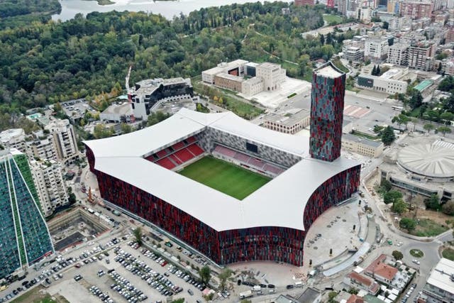 <p>View of the Air Albania Stadium</p>