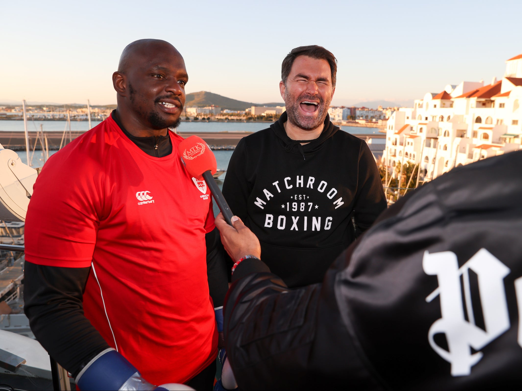 Dillian Whyte and Eddie Hearn