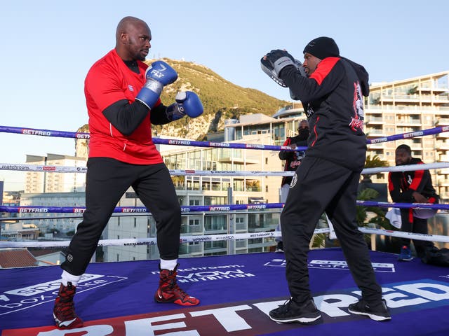 Dillian Whyte during his public workout