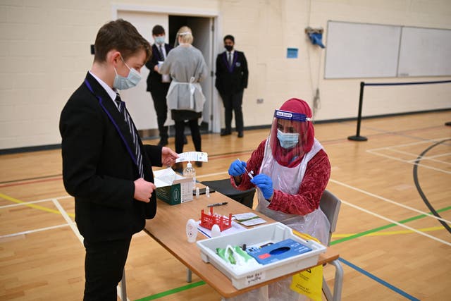 <p>Year 10 students get tested at the Park Lane Academy in Halifax</p>