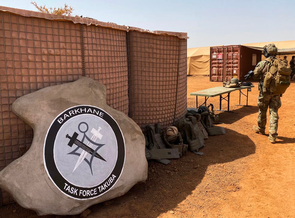 A French military base is pictured in Menaka, eastern Mali, on 3 November, 2020. 