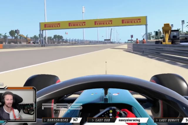 <p>Grosjean joked about the ‘realistic’ crash barrier</p>