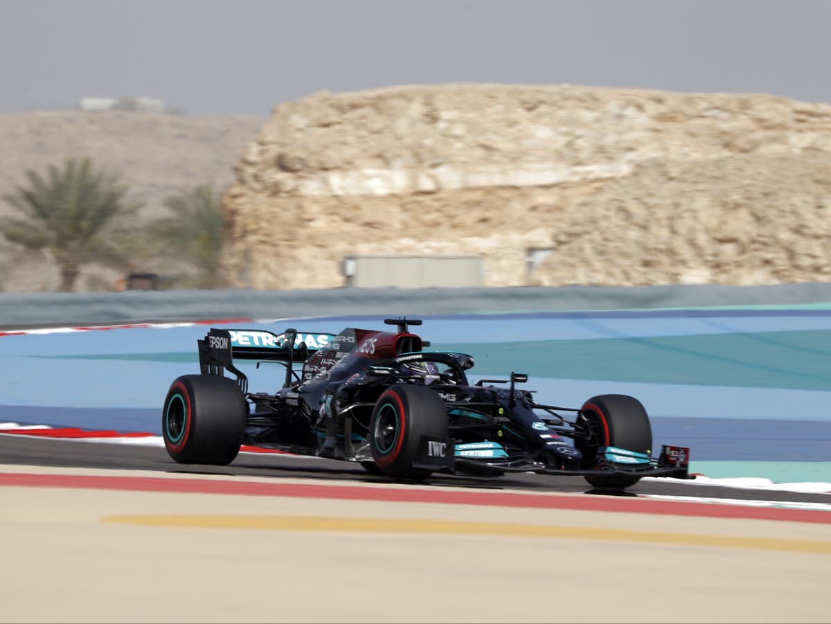 Lewis Hamilton eclipsed by Max Verstappen in opening Bahrain Grand Prix practice