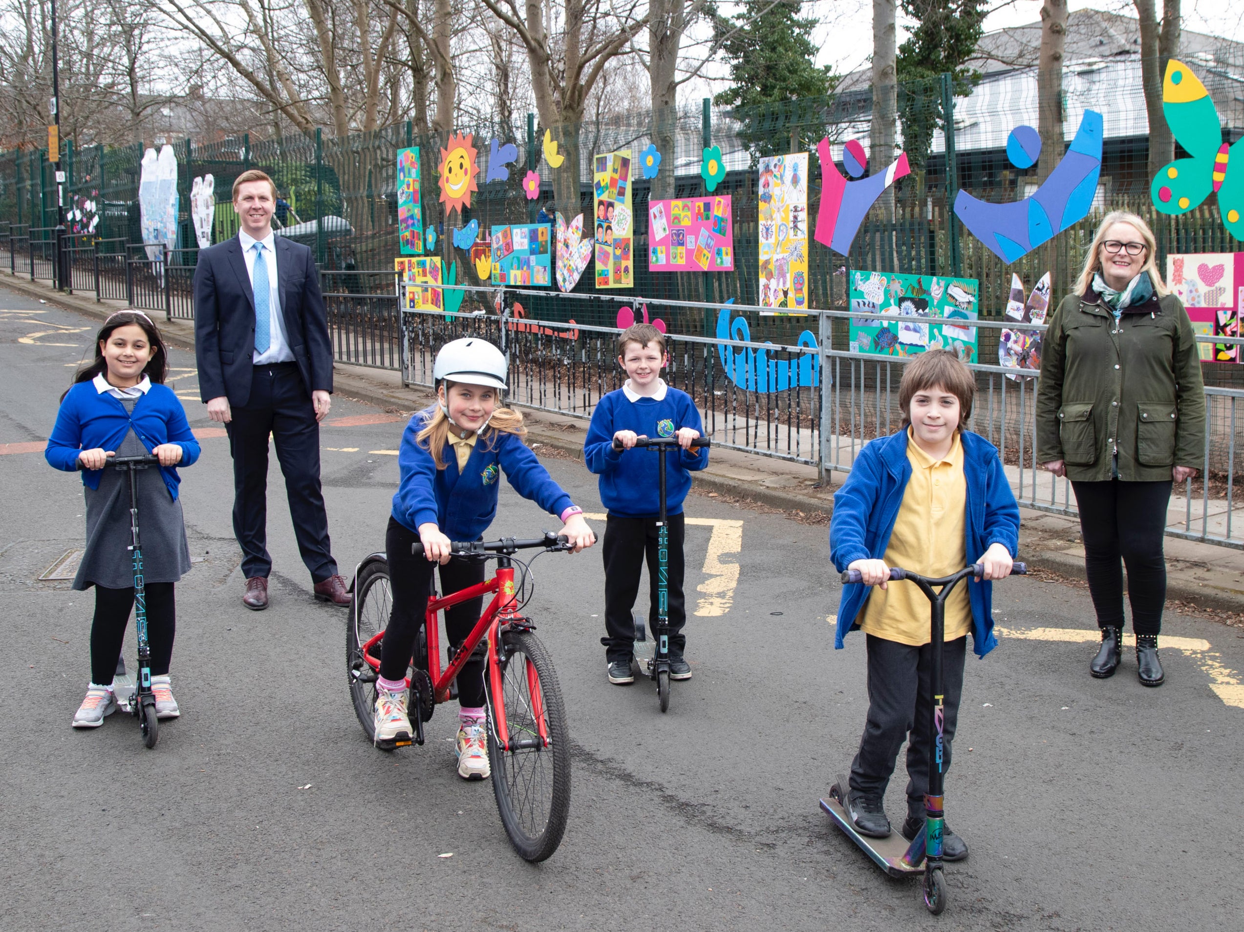 Headteachers hope pupils will feel safer while walking, scooting or cycling