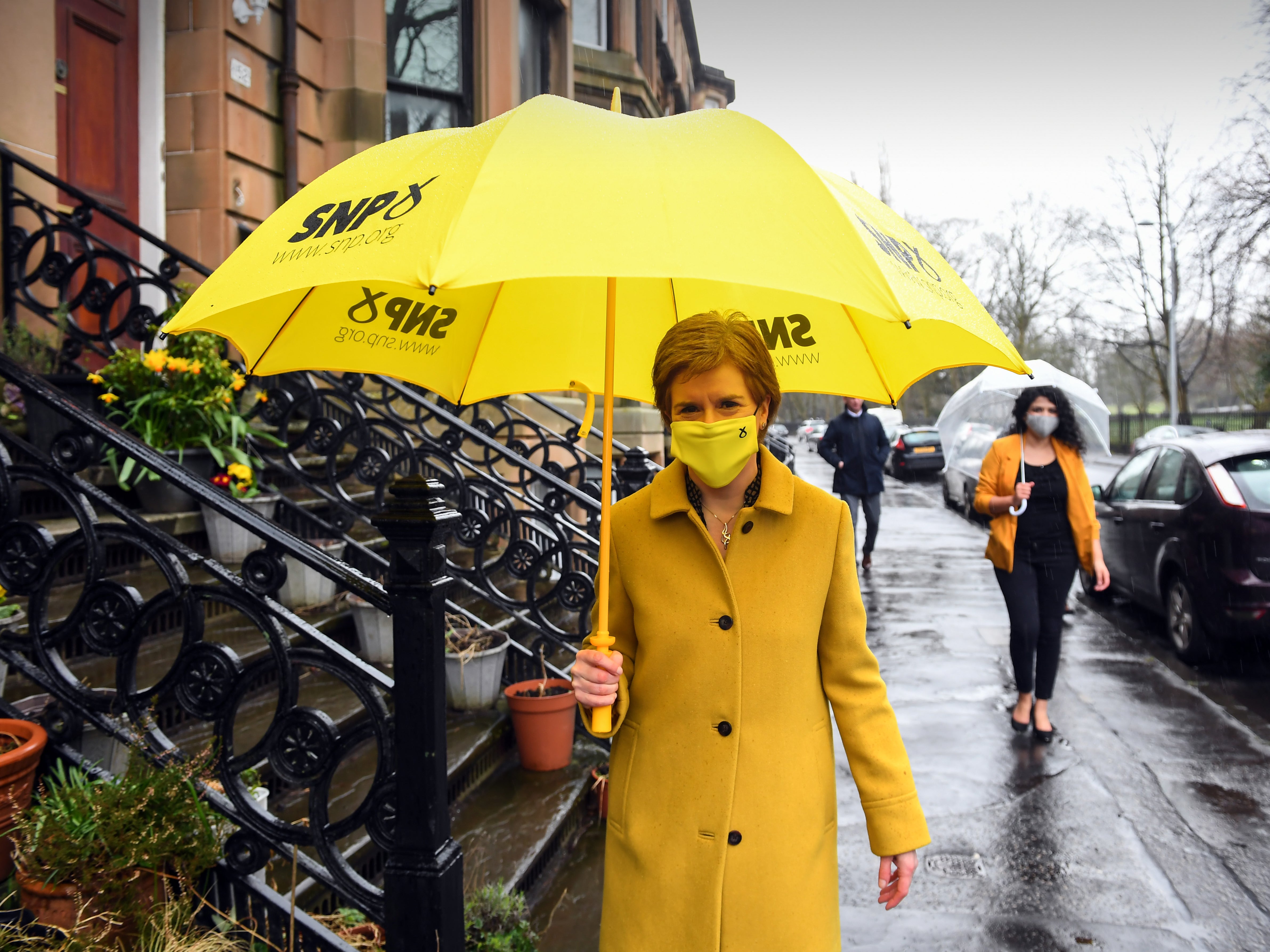 Nicola Sturgeon out campaigning in Glasgow