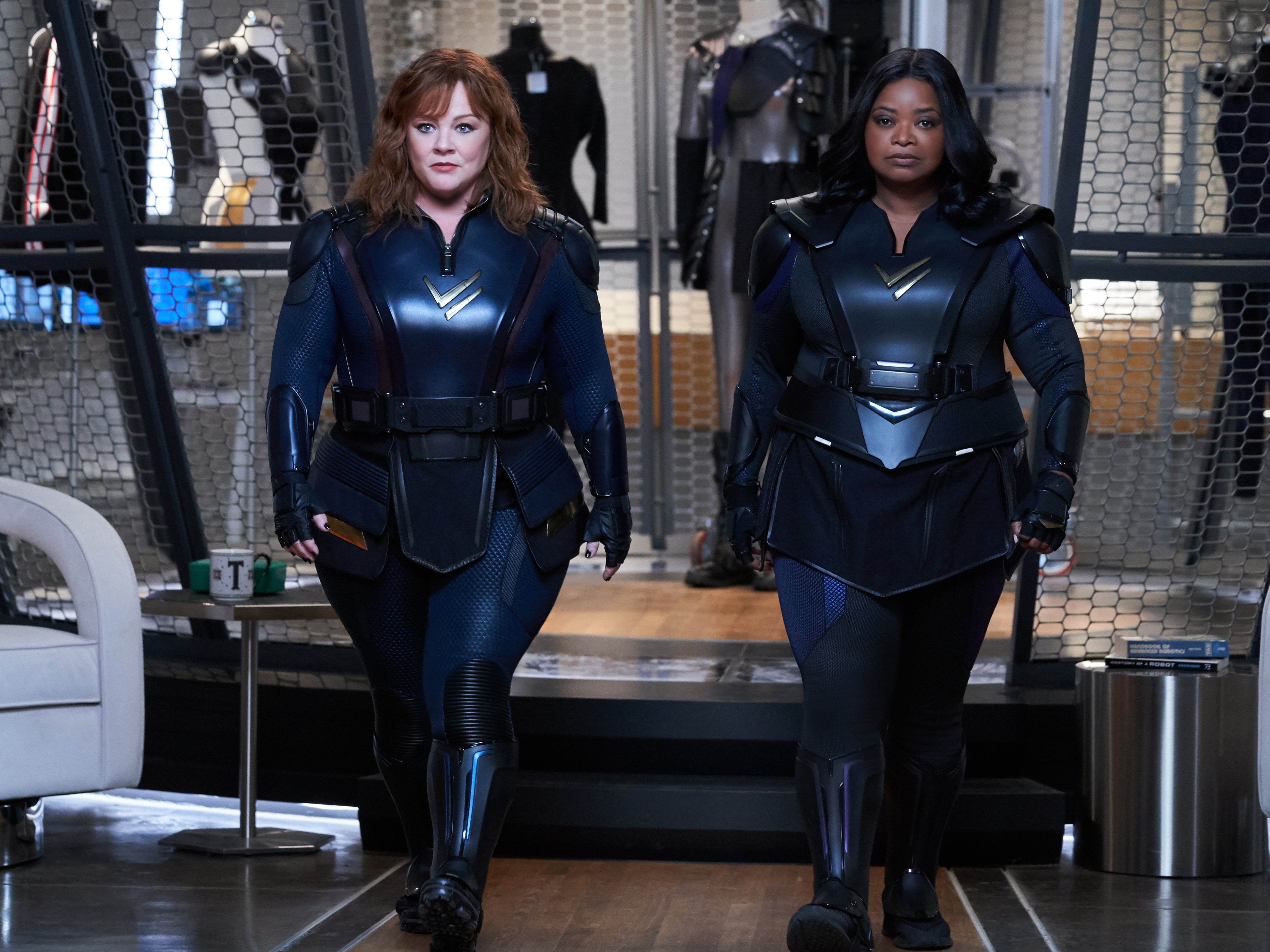 <p>THUNDER FORCE (LR): MELISSA MCCARTHY como LYDIA, OCTAVIA SPECER como EMILY. Cr. </p>