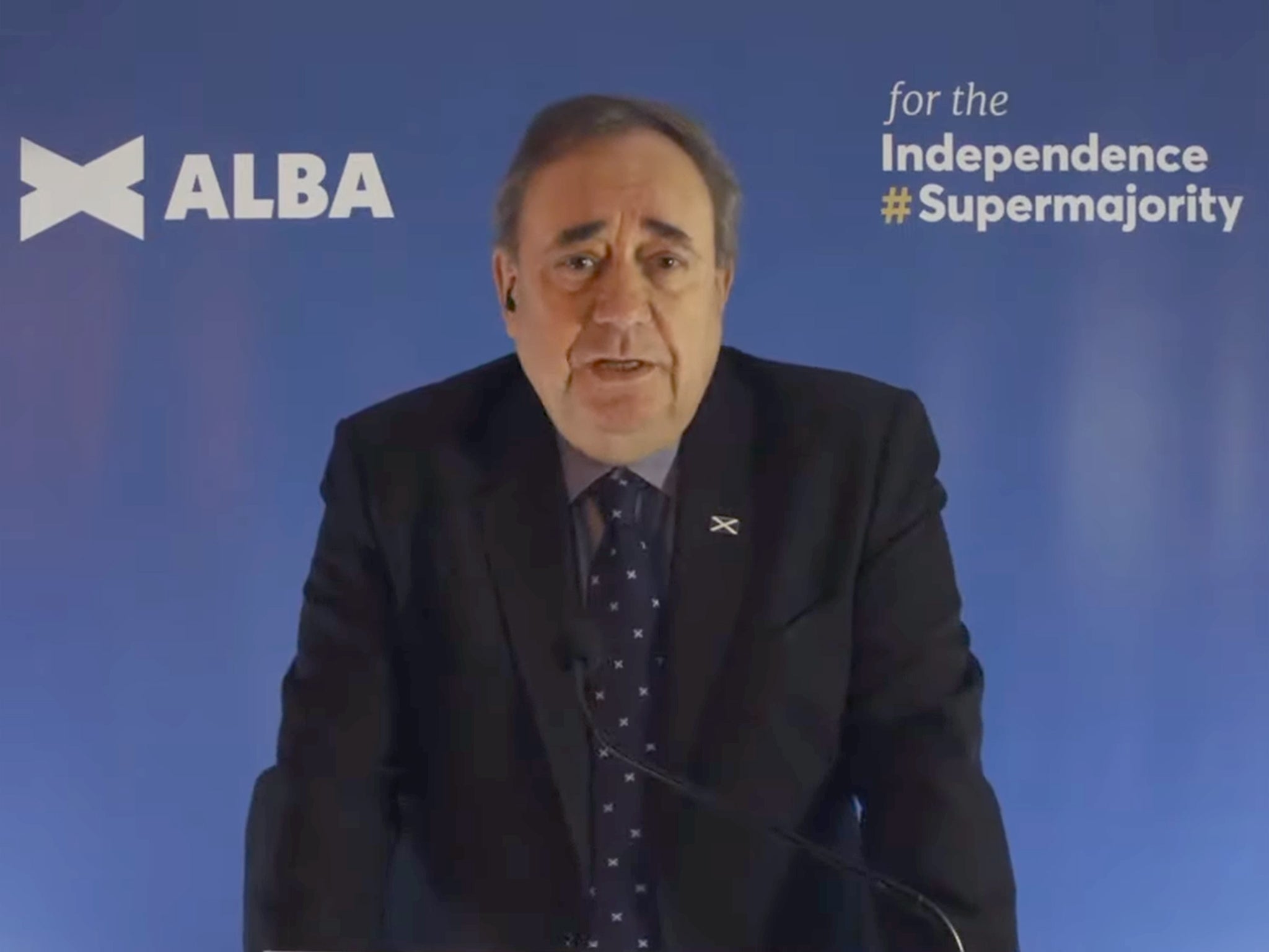<p>Alex Salmond announces the foundation of his new Alba Party on 26 March</p>