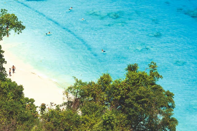 Welcome sight: a beach in Phuket
