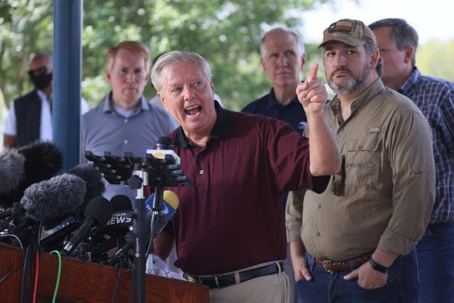 Lindsey Graham among 18 Republicans who attacked Biden over border
