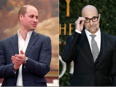 ‘This is erasure’: Stanley Tucci fans outraged after Prince William voted ‘world’s sexiest bald man’