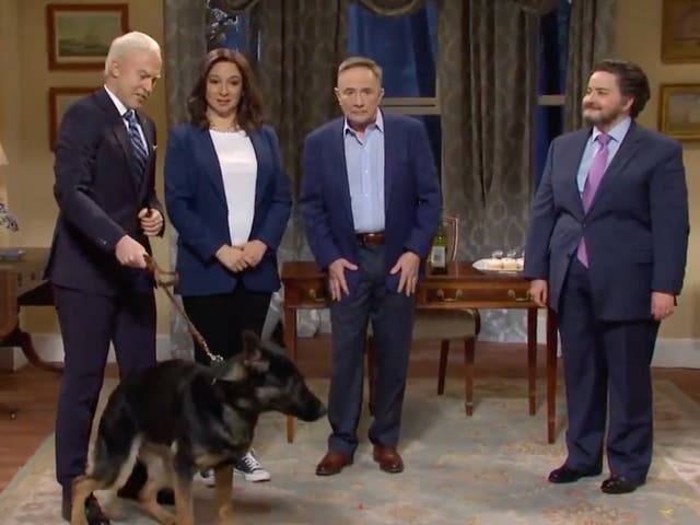<p>Martin Short joins SNL as second gentleman Doug Emhoff, gets ‘mauled’ by Biden’s dog Major </p>