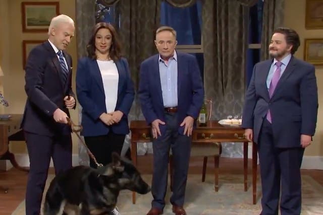 <p>Martin Short joins SNL as second gentleman Doug Emhoff, gets ‘mauled’ by Biden’s dog Major </p>