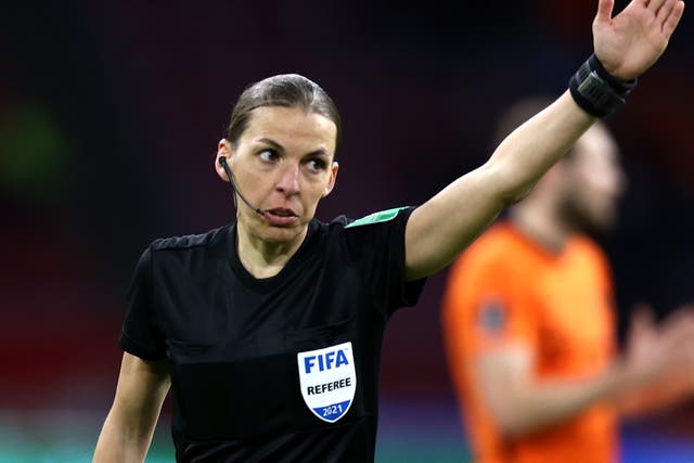 <p>Frappart becomes first female ref for a men’s World Cup qualifier</p>