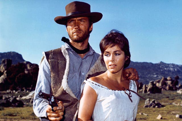 <p>Clint Eastwood in the 1964 spaghetti western classic ‘A Fistful of Dollars’</p>