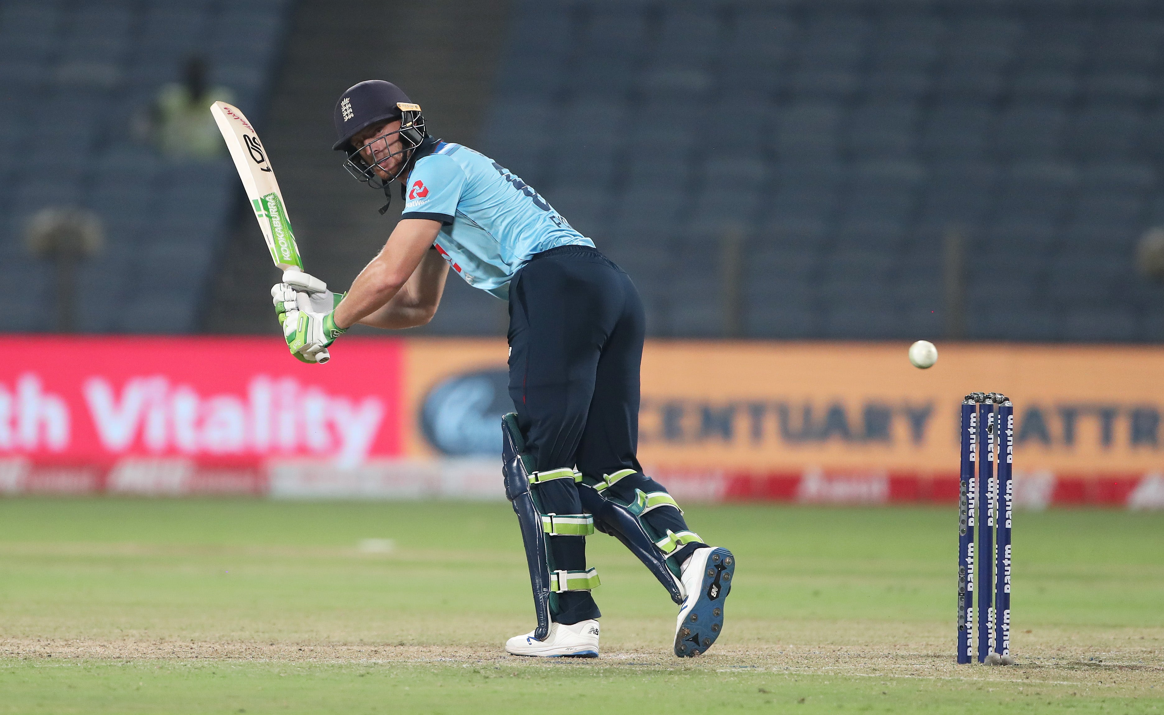 Jos Buttler in action during England’s defeat
