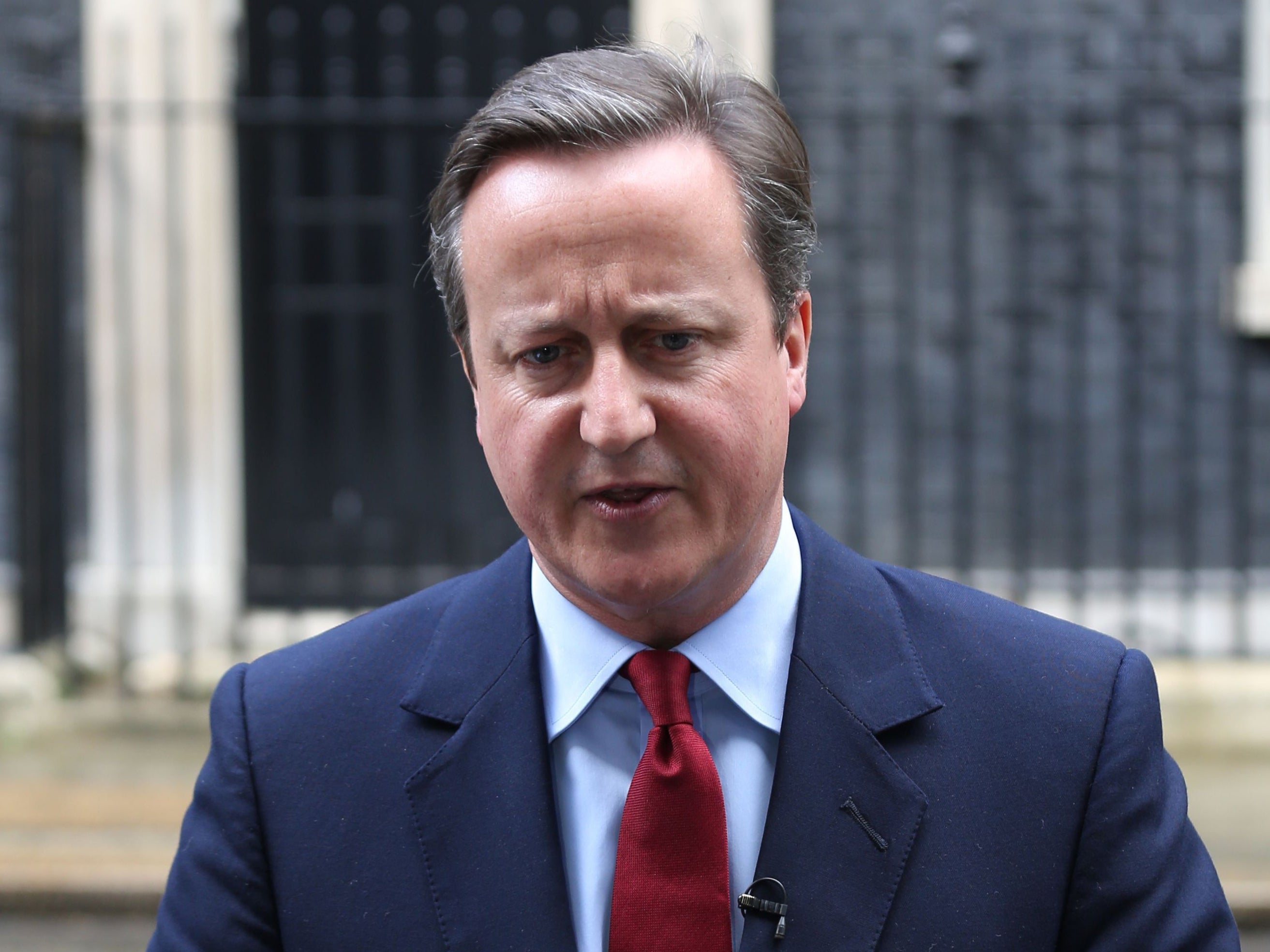 David Cameron outside Downing Street