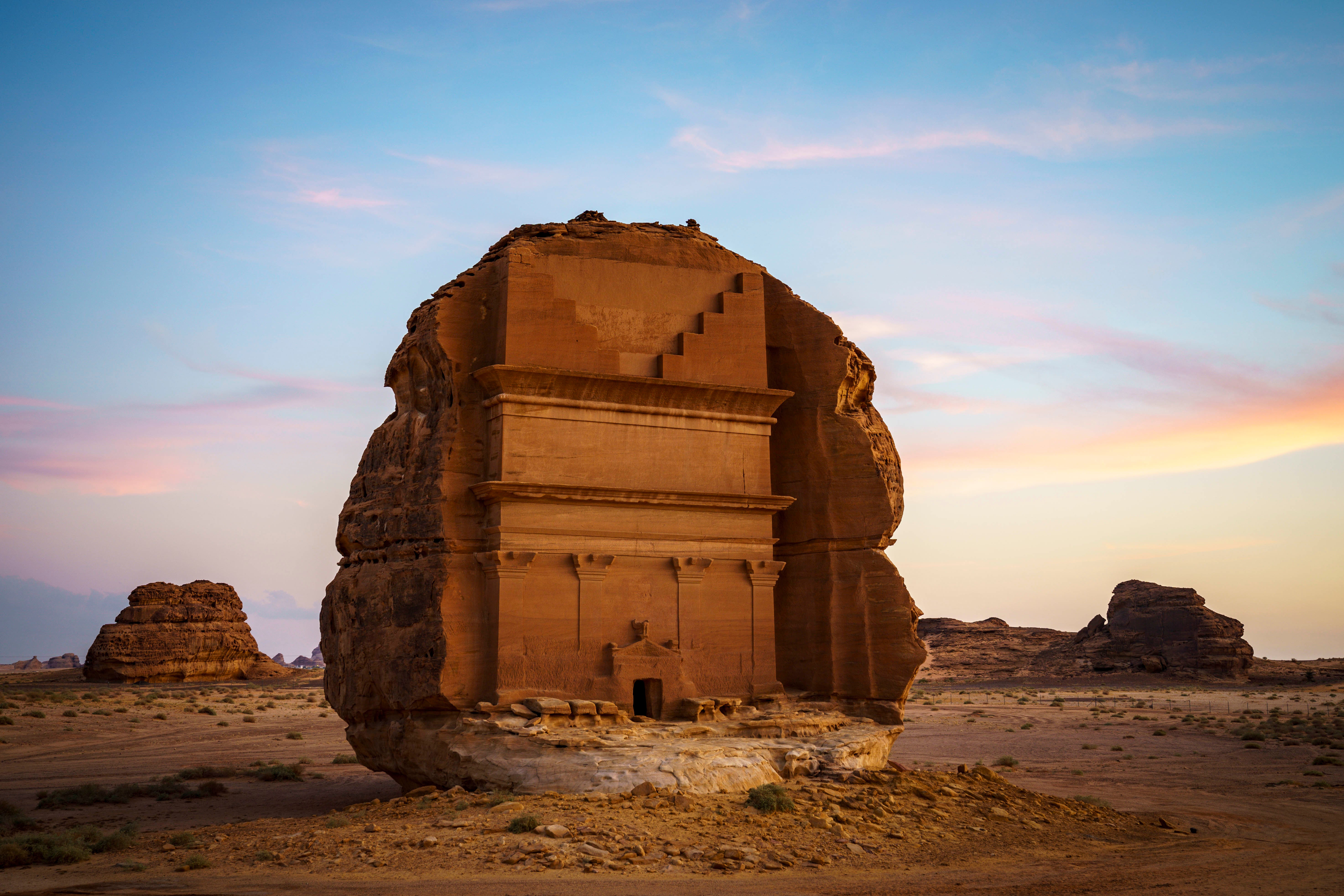 The ancient city of Hegra was built thousands of years ago by the Nabataean people