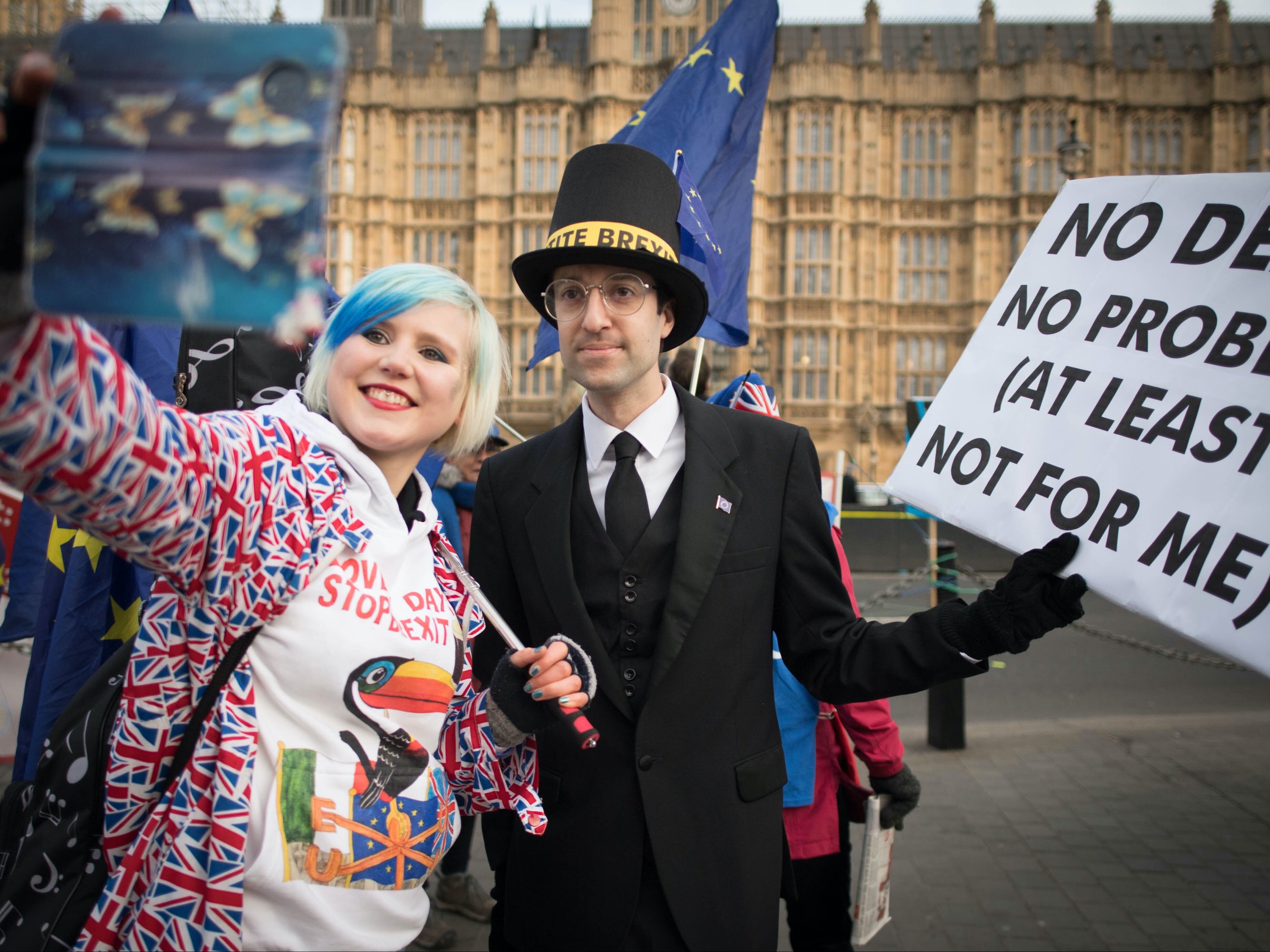 2019 saw several Brexit-related protests outside parliament