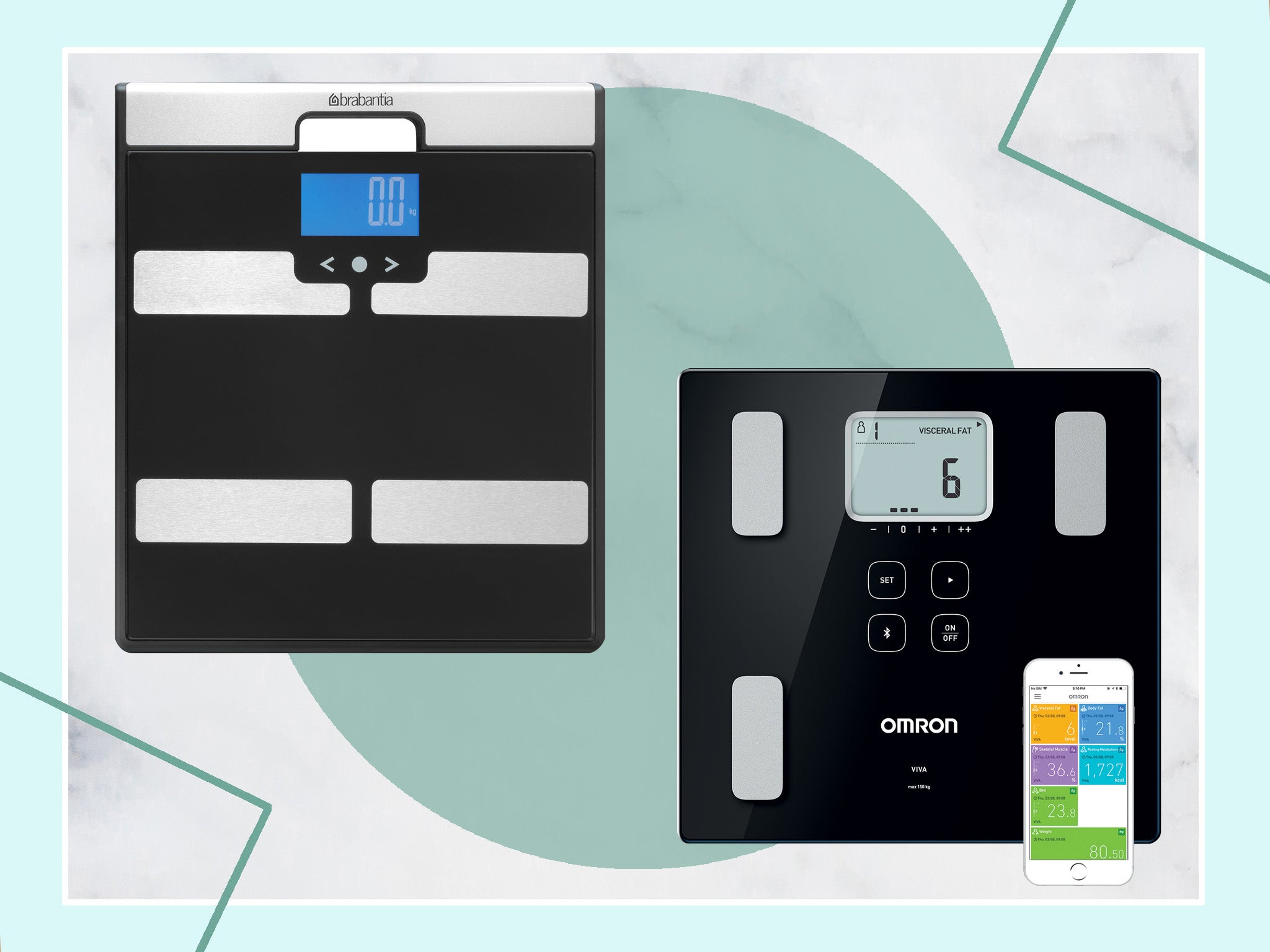Bluetooth Bathroom Scale Body Fat Scales BMI Bone Weighing Smart App iOS Android 