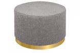 Cult Furniture marie pouffe luxe boucle, grey indybest