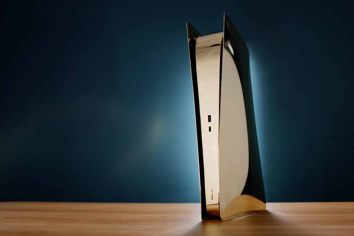 PS5: YouTuber creates brass version of console as fans continue to customise PlayStation &ndash; if they can find one