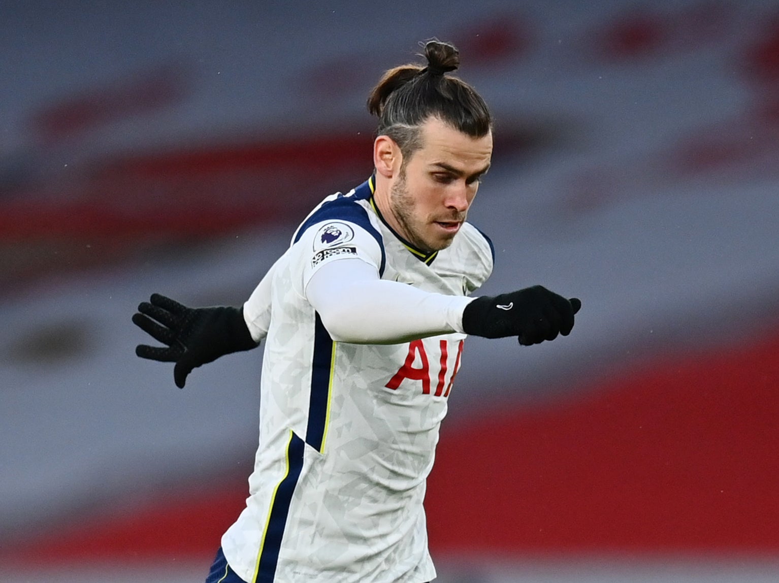 Gareth Bale in action for Tottenham this season