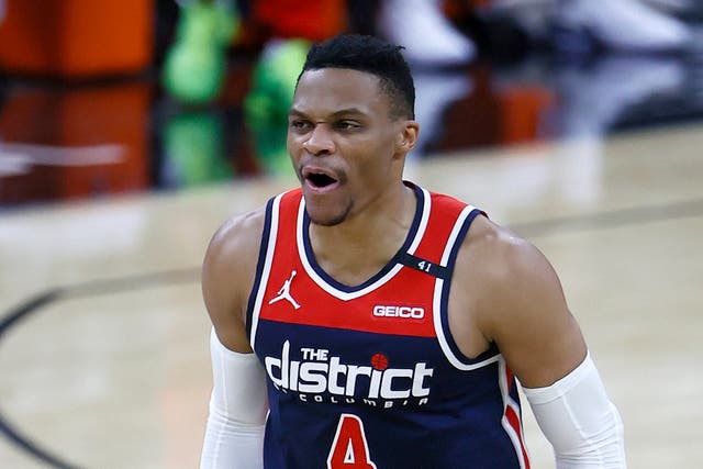 <p>Russell Westbrook led the Washington Wizards past the Indiana Pacers with a stunning triple-double</p>