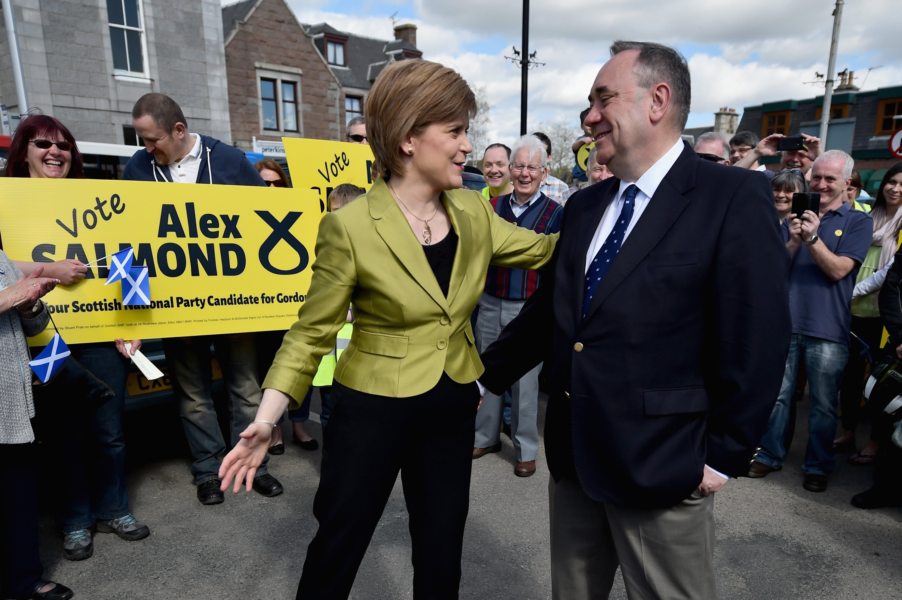 Nicola Sturgeon and Alex Salmond together in 2015
