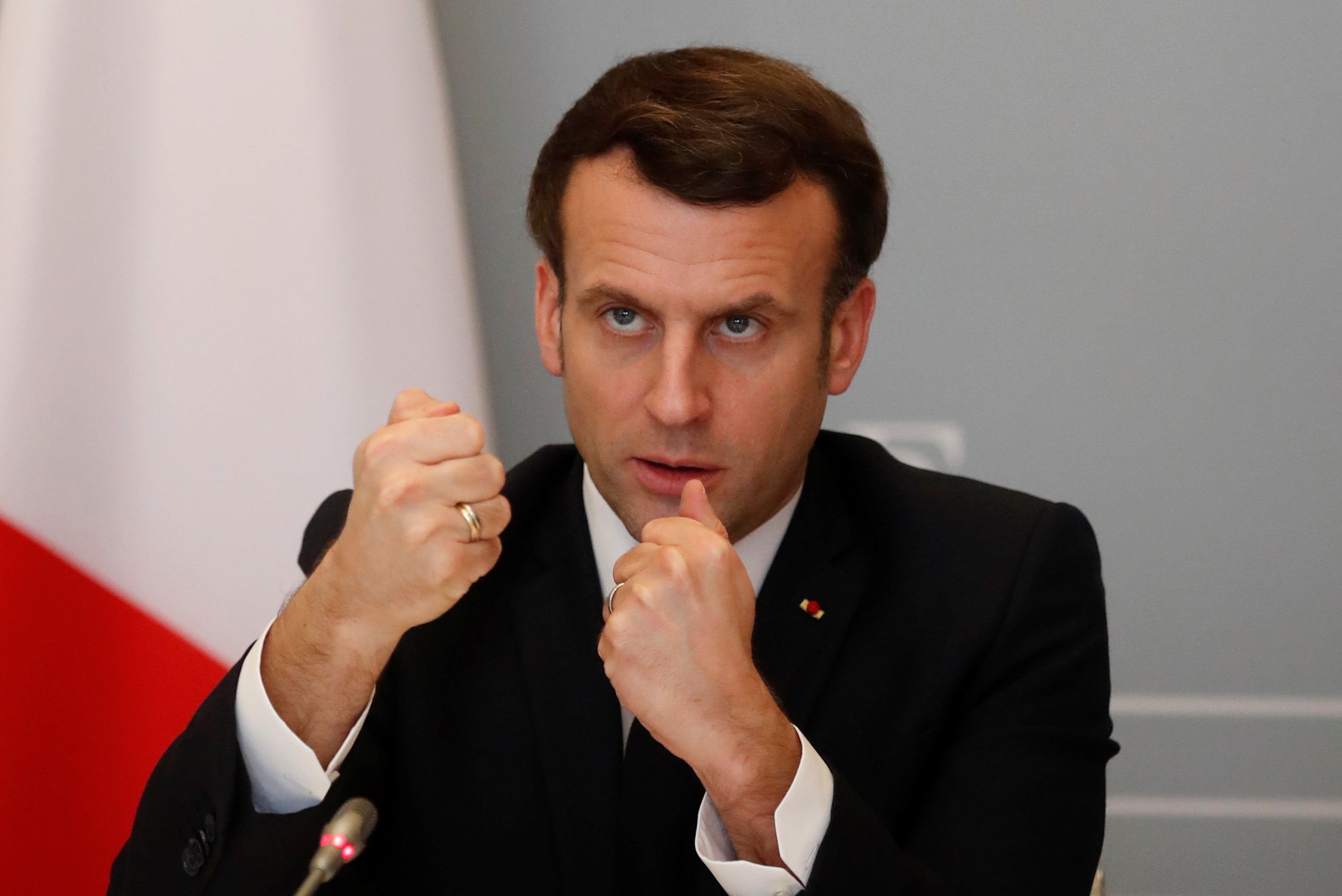 Spoiling for a political fight: French President Emmanuel Macron
