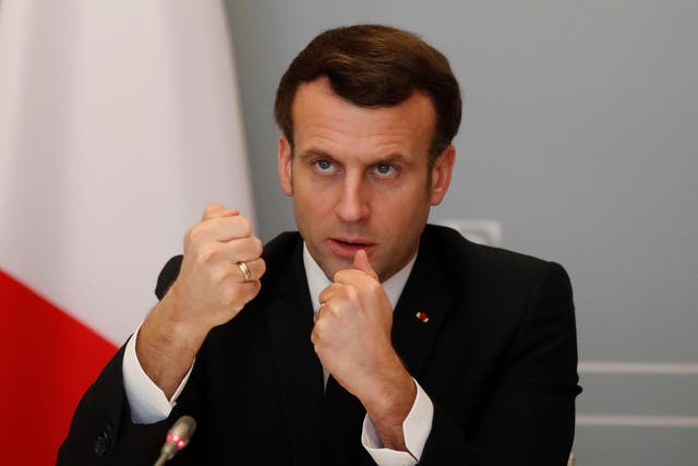 Spoiling for a political fight: French President Emmanuel Macron