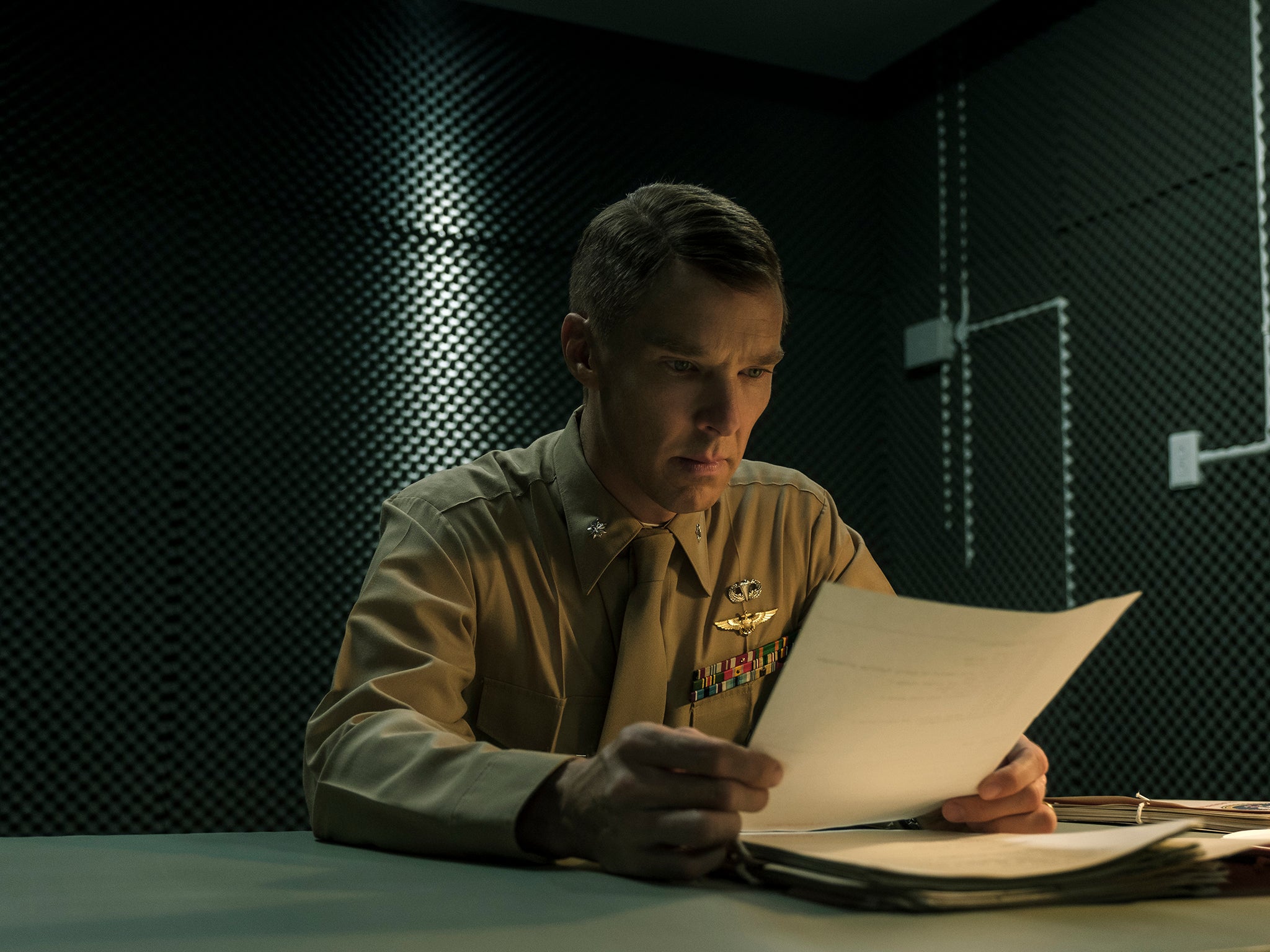 Benedict Cumberbatch plays Colonel Stuart Couch, the marine assigned to prosecute Slahi. The case fell apart when Couch realised Slahi’s confession had been obtained under extreme duress