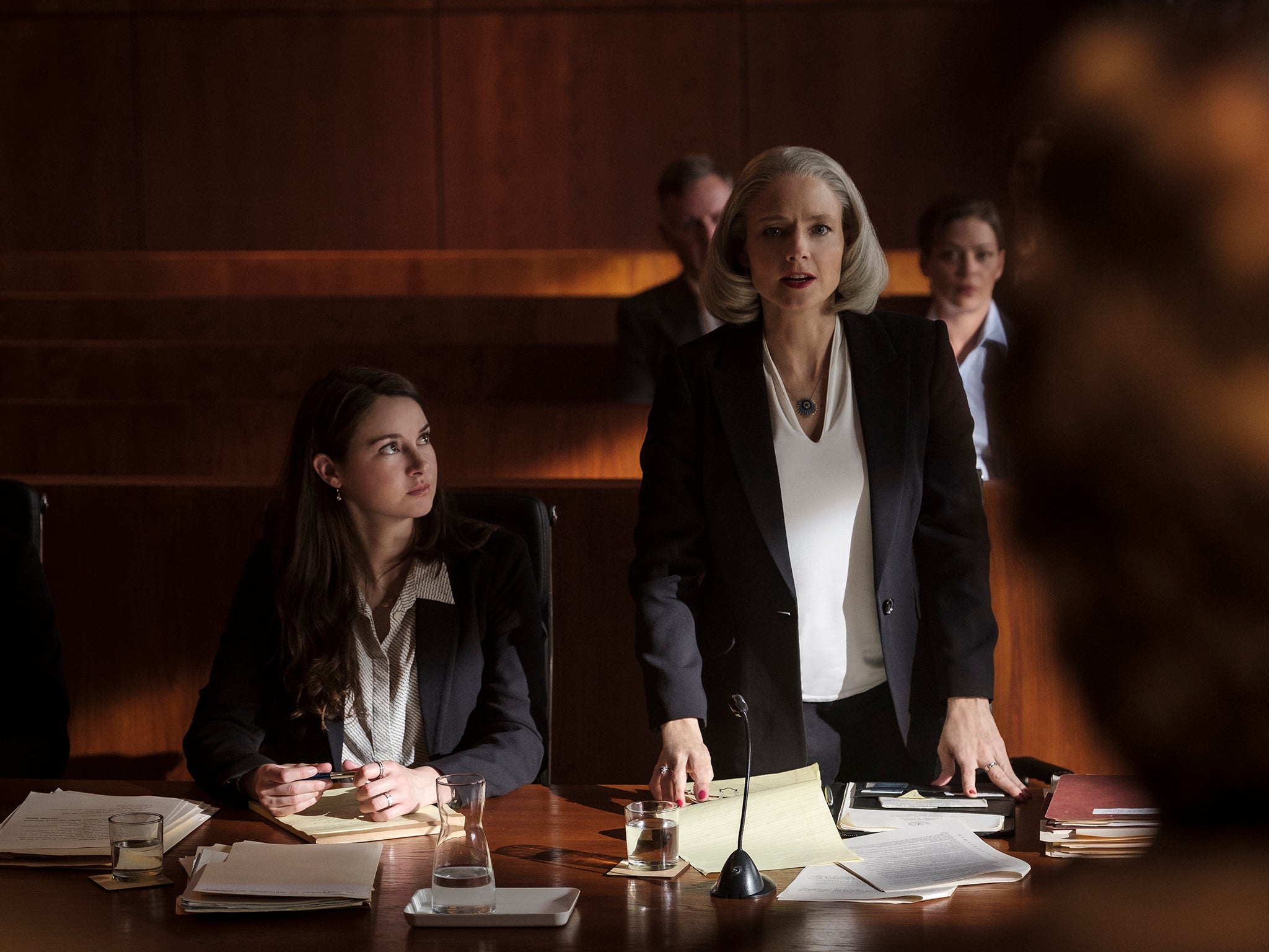 Jodie Foster plays lawyer Nancy Hollander, who won Slahi’s freedom in 2016