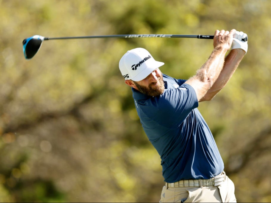 Dustin Johnson in action at the WGC-Dell Match Play