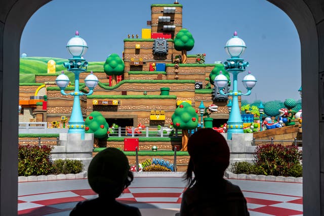<p>Super Nintendo World was meant to open in time for the Olympic Games in Japan before the pandemic delayed both events </p>