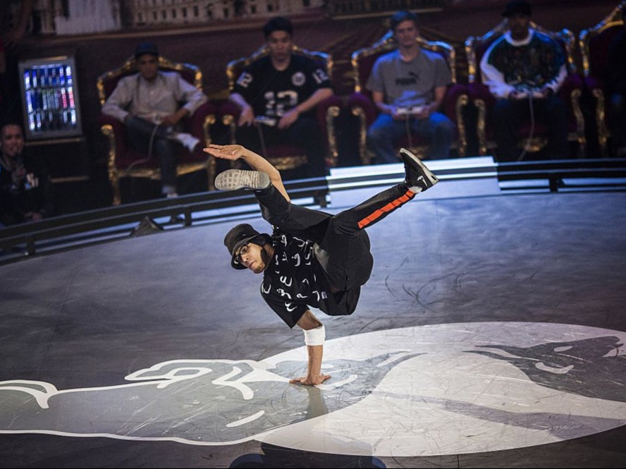 Ali ‘Lilou’ Ramdani of France competes at the Red Bull BC One Breakdancing World Finals