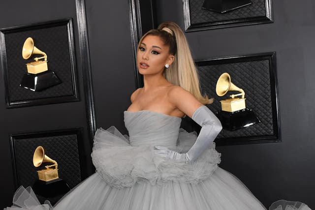 Ariana Grande at the Grammy Awards on 26 January 2020 in Los Angeles, California