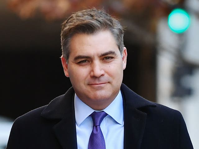 <p>CNN White House correspondent Jim Acosta arrives at US District Court in Washington, DC, on 16 November, 2018</p>