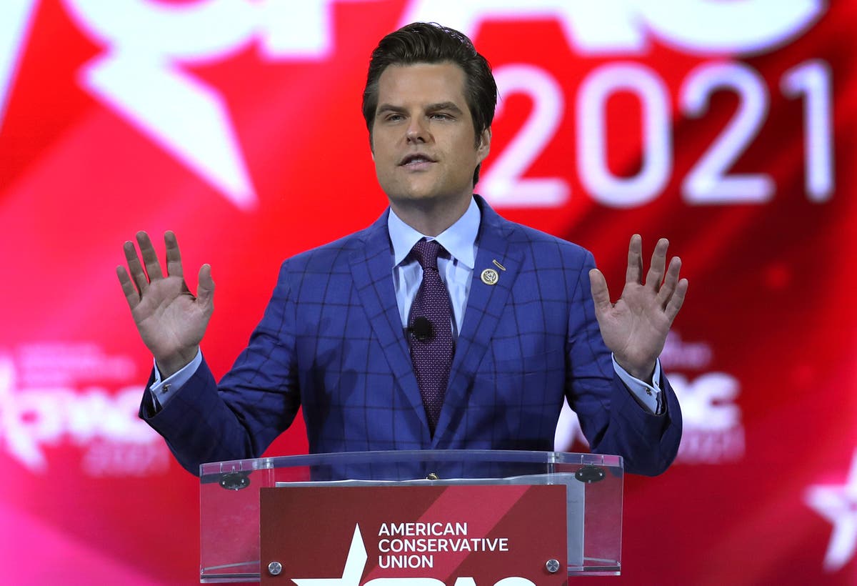 Biden news - live: Republicans refuse to support Gaetz over trafficking allegations as Trumps attack Facebook