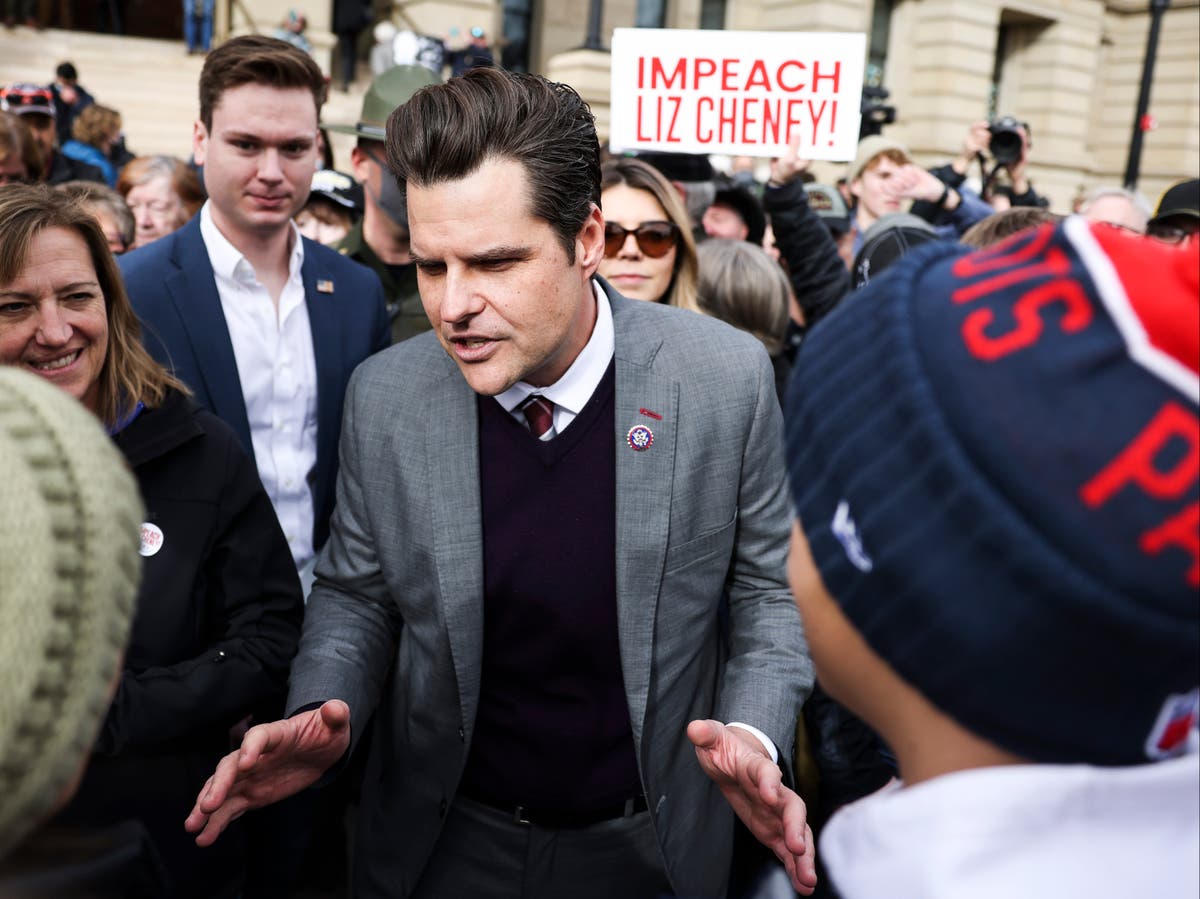 Wyoming man charged with threatening to kill Matt Gaetz ahead of rally to unseat Liz Cheney