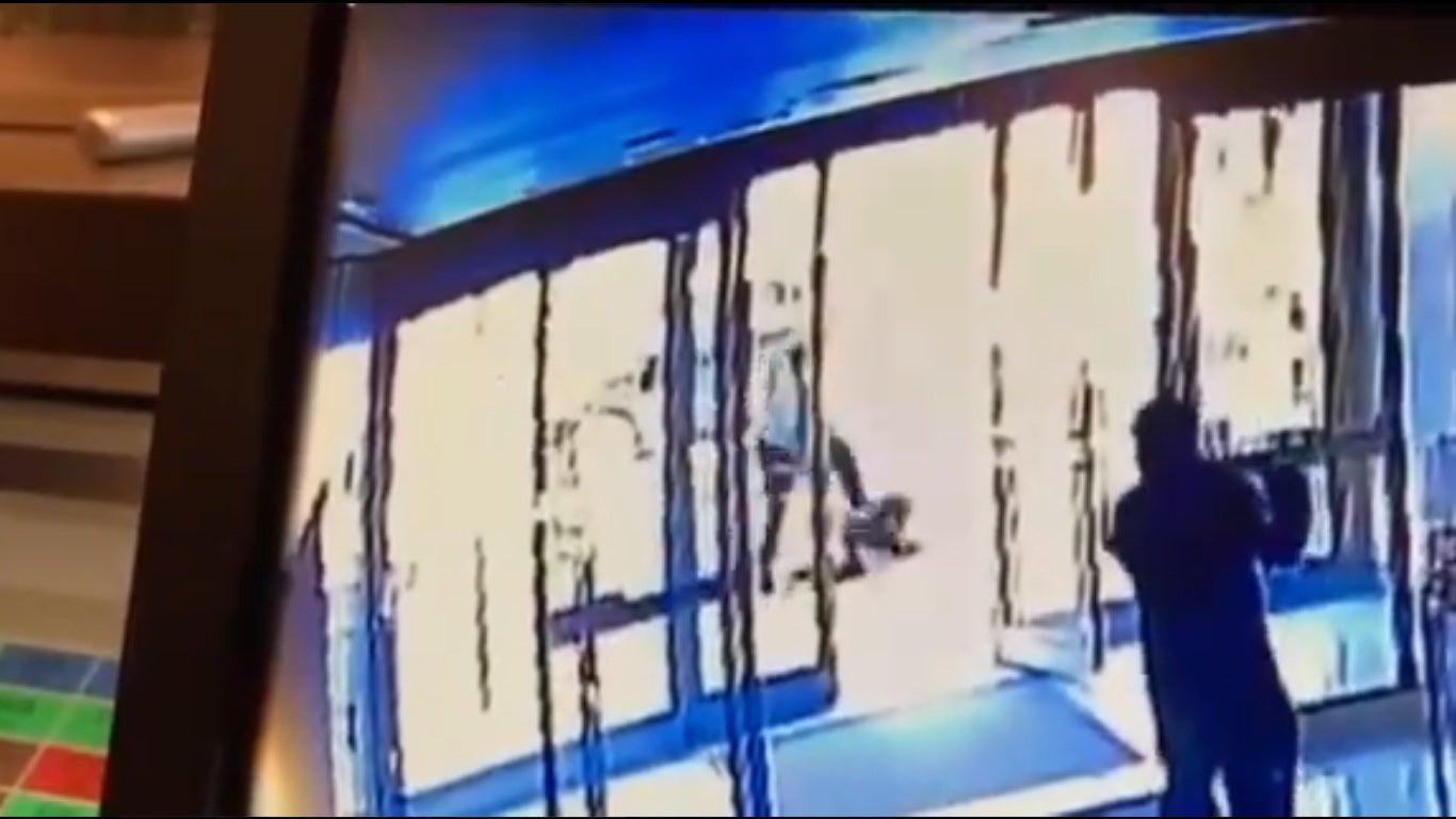 <p>An Asian woman was violently attack by a man on Monday  </p>